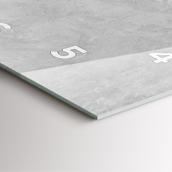 Reloj de pared cuadrado Muro de piedra