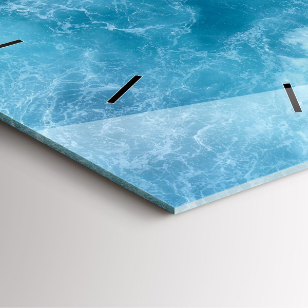 Reloj de pared cuadrado Agua de mar