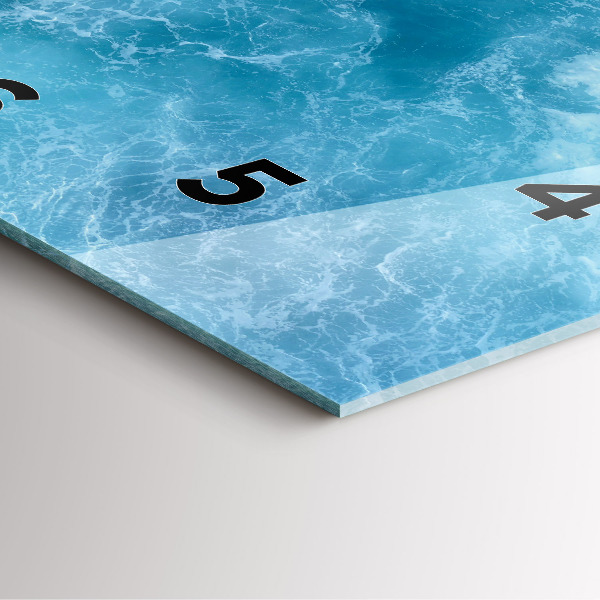 Reloj de pared cuadrado Agua de mar