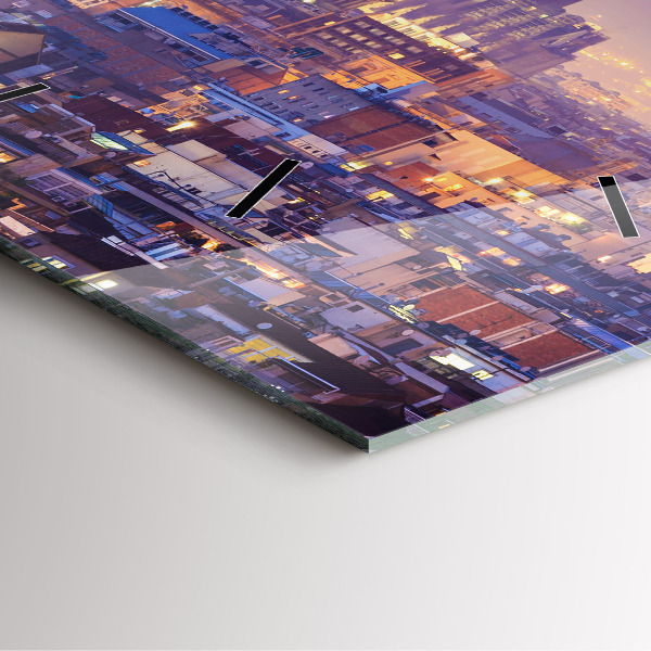 Reloj cuadrado Vista de Barcelona