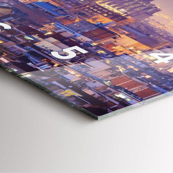 Reloj cuadrado Vista de Barcelona