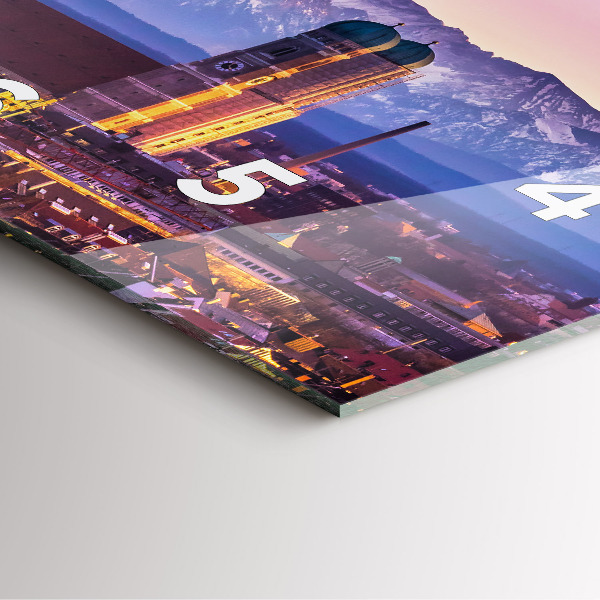 Reloj cuadrado Alpes Alemanes Munich