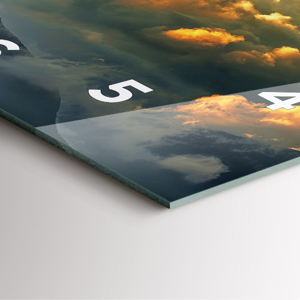 Reloj de pared cuadrado Vuelo en globo en las nubes