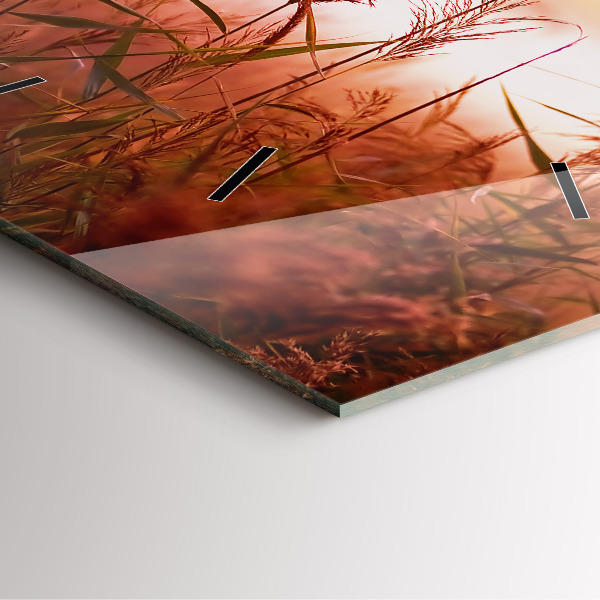 Reloj de pared cuadrado Mañana brumosa