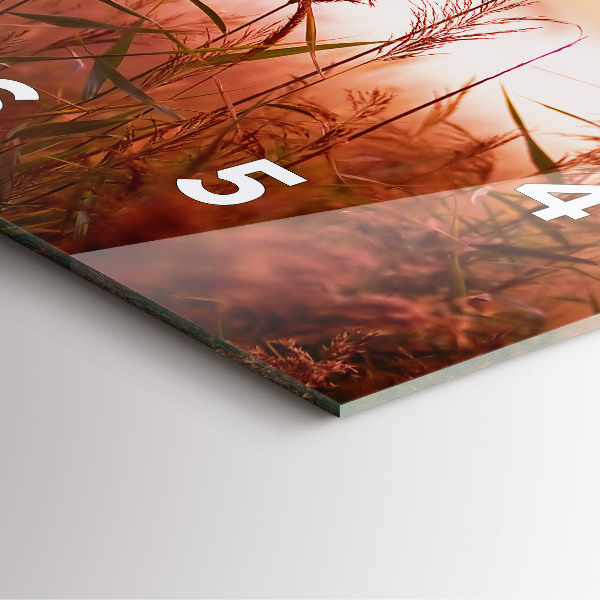 Reloj de pared cuadrado Mañana brumosa