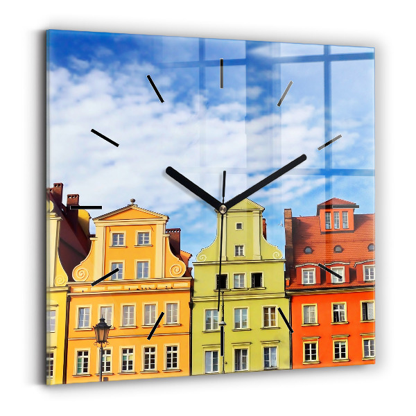 Reloj de pared cuadrado Wroclaw - Casco antiguo