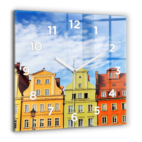 Reloj de pared cuadrado Wroclaw - Casco antiguo