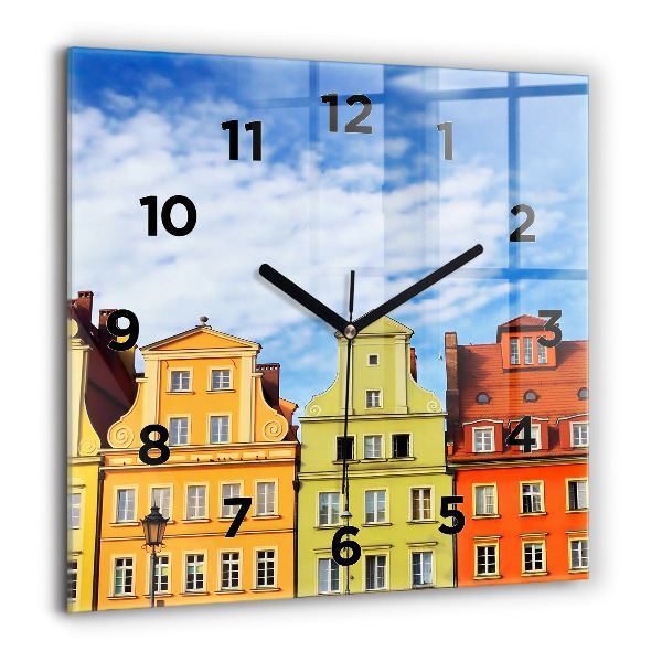 Reloj de pared cuadrado Wroclaw - Casco antiguo