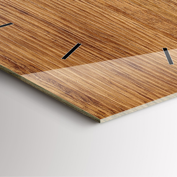 Reloj cuadrado Madera clara