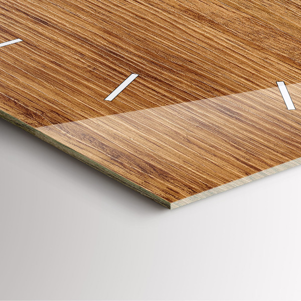 Reloj cuadrado Madera clara