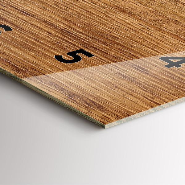 Reloj cuadrado Madera clara