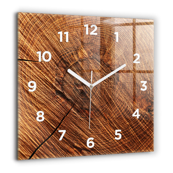 Reloj de pared cuadrado Madera decorativa