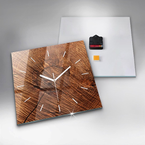 Reloj de pared cuadrado Madera decorativa