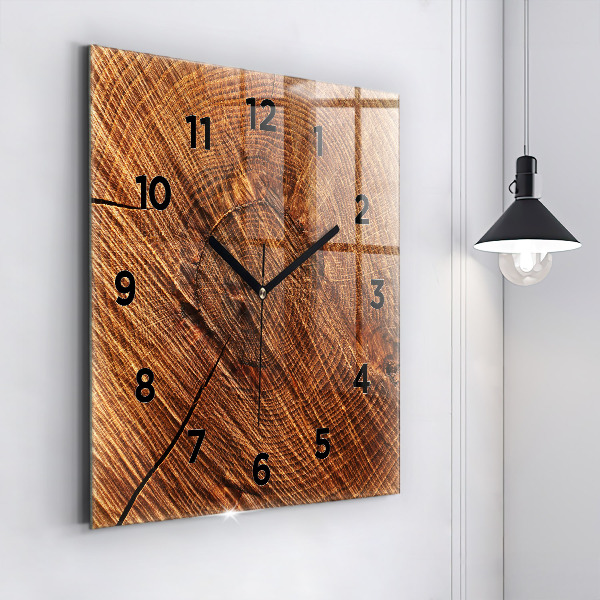 Reloj de pared cuadrado Madera decorativa