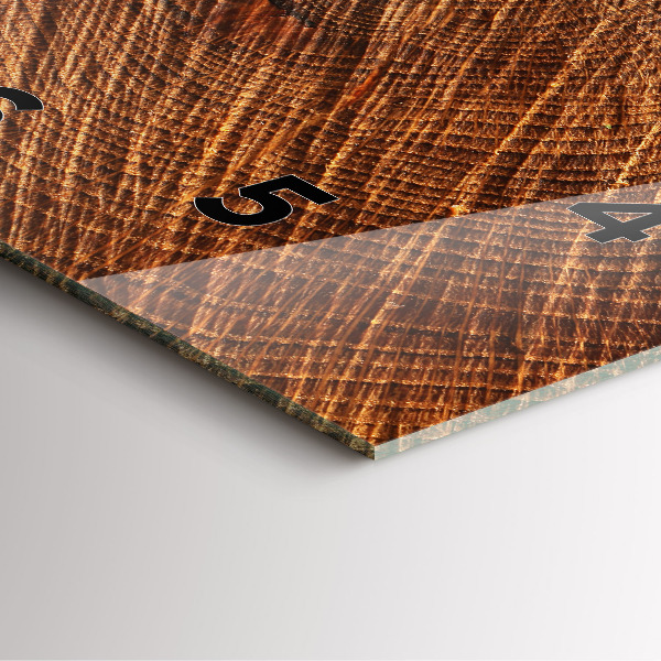 Reloj de pared cuadrado Madera decorativa