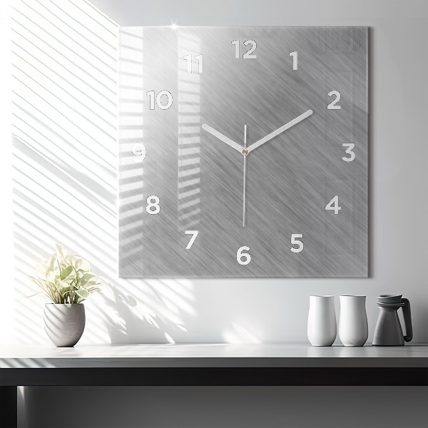 Reloj cuadrado Pared de metal