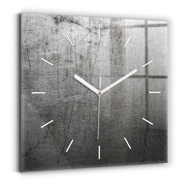 Reloj cuadrado Pared metálica
