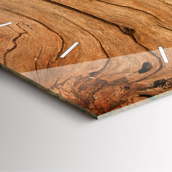 Reloj cuadrado Madera vieja