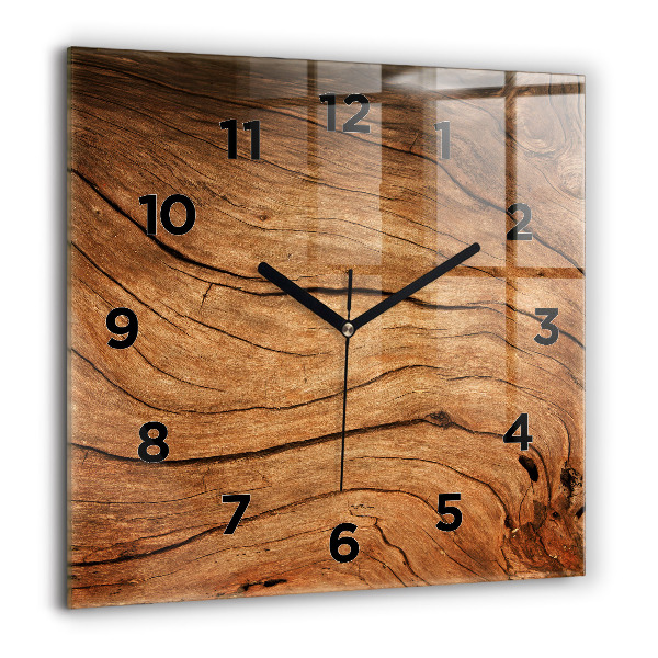 Reloj cuadrado Madera vieja
