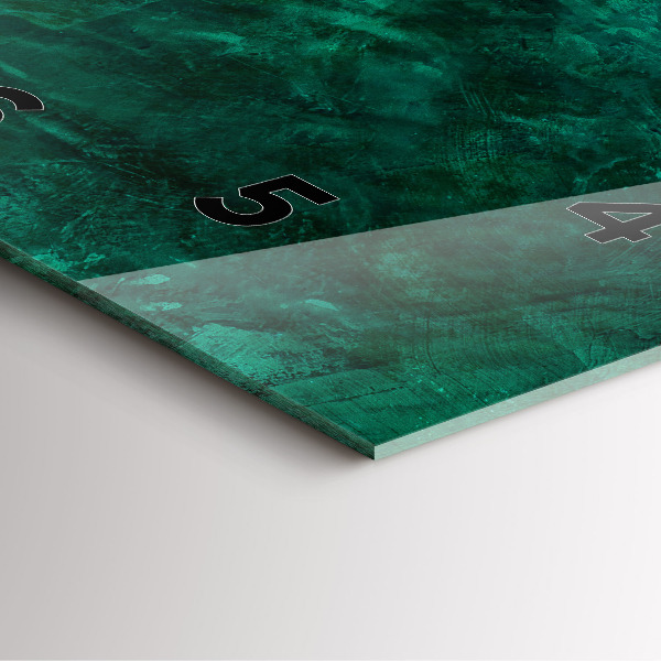 Reloj cuadrado Muro Esmeralda