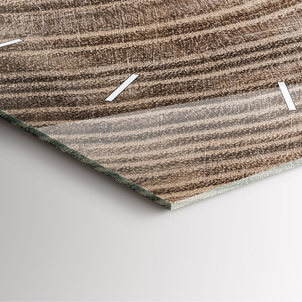 Reloj de pared cuadrado Tronco de árbol