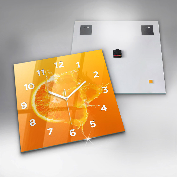 Reloj cuadrado Naranja