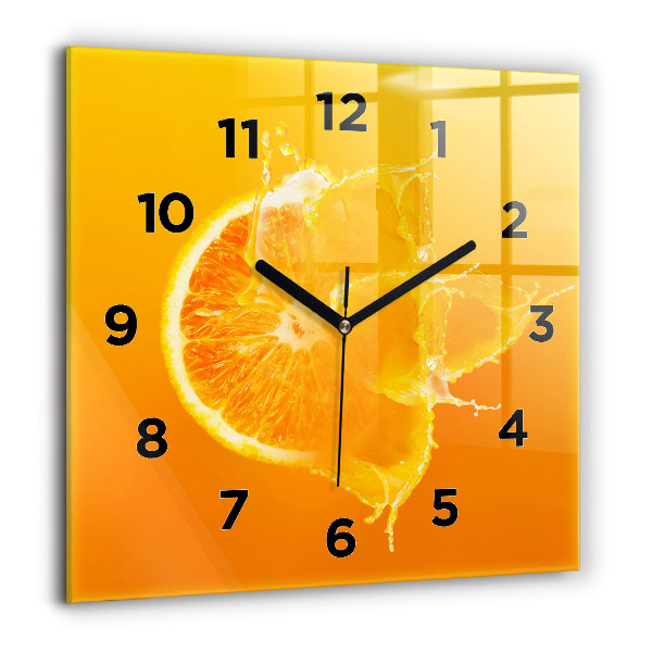 Reloj cuadrado Naranja