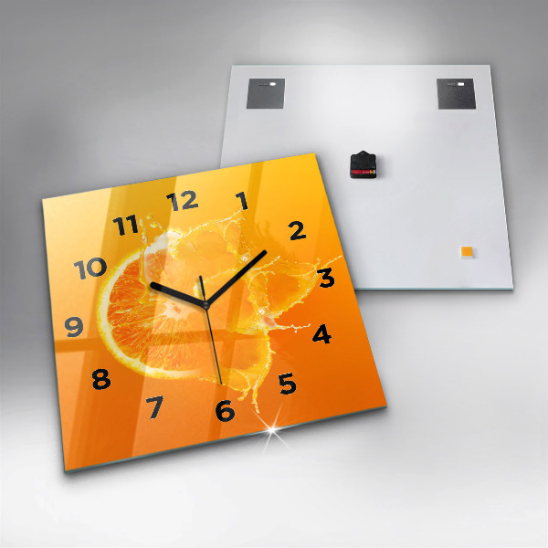 Reloj cuadrado Naranja