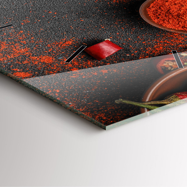 Reloj de pared cuadrado Pimientos rojos