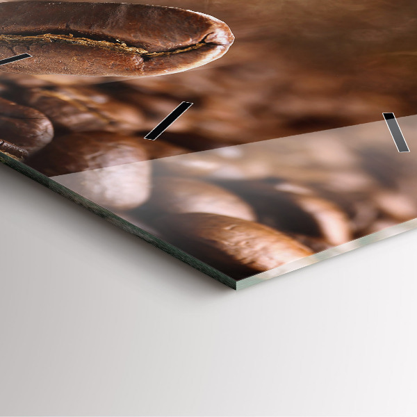 Reloj cuadrado Granos de café