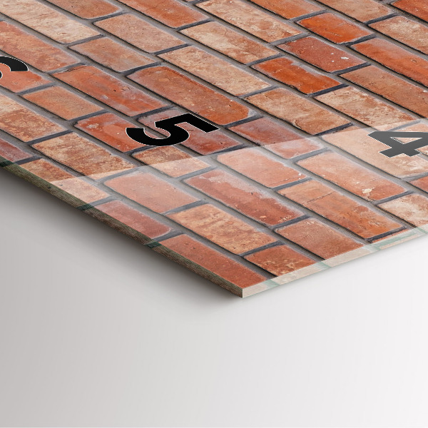 Reloj de pared cuadrado Pared de ladrillos