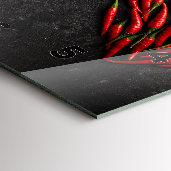 Reloj de pared cuadrado Corazón de menta