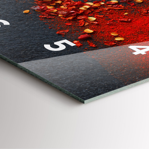 Reloj cuadrado Pimiento rojo picante