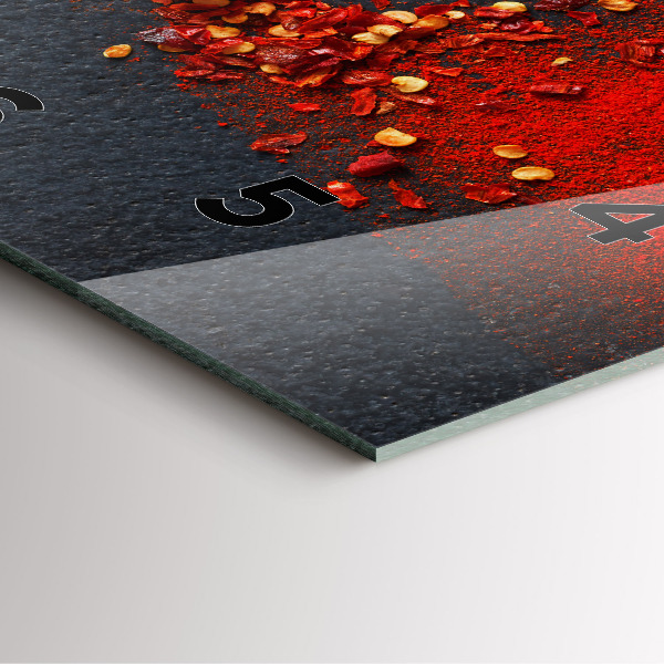 Reloj cuadrado Pimiento rojo picante