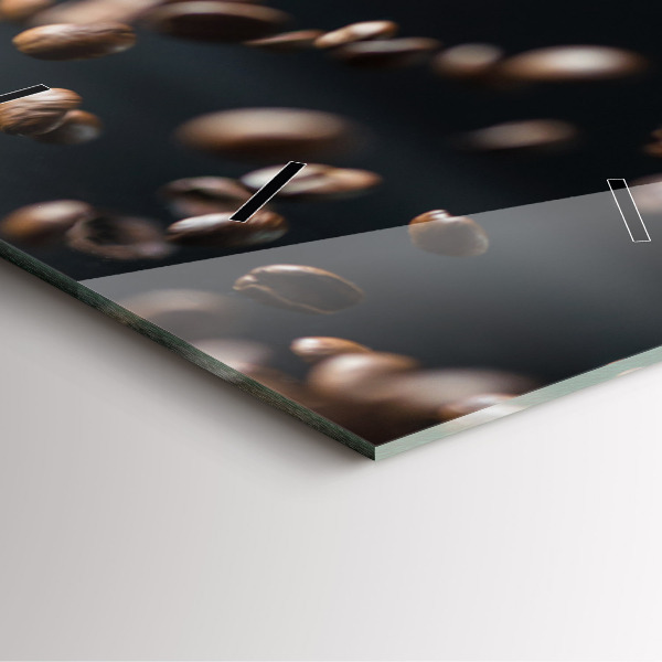 Reloj cuadrado Granos de café