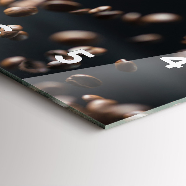 Reloj cuadrado Granos de café