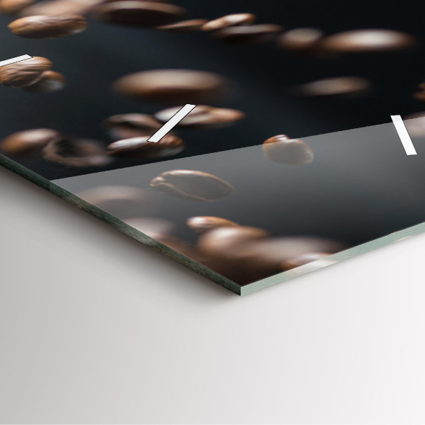 Reloj cuadrado Granos de café