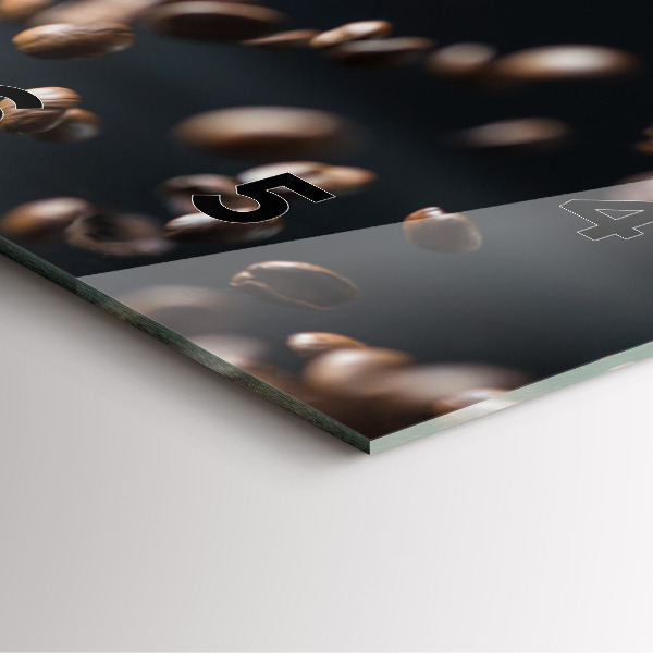 Reloj cuadrado Granos de café