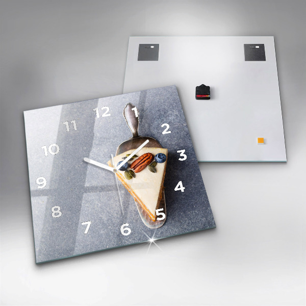 Reloj cuadrado Trozo de tarta