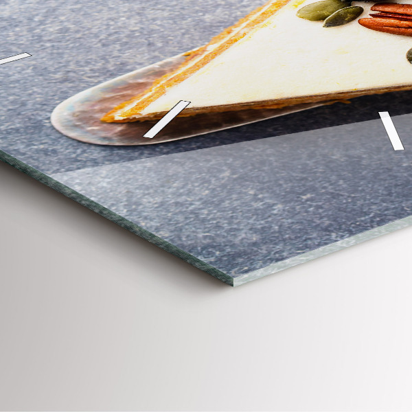 Reloj cuadrado Trozo de tarta