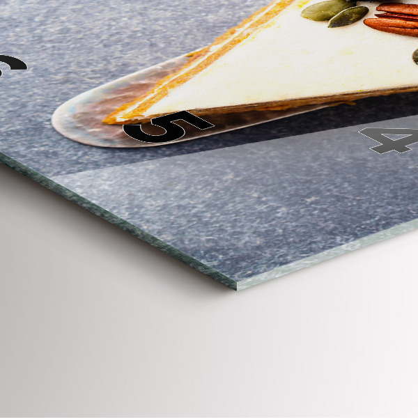 Reloj cuadrado Trozo de tarta