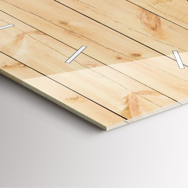 Reloj cuadrado Tablas de madera