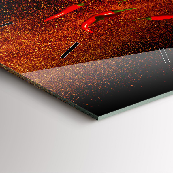 Reloj cuadrado Pimientos picantes