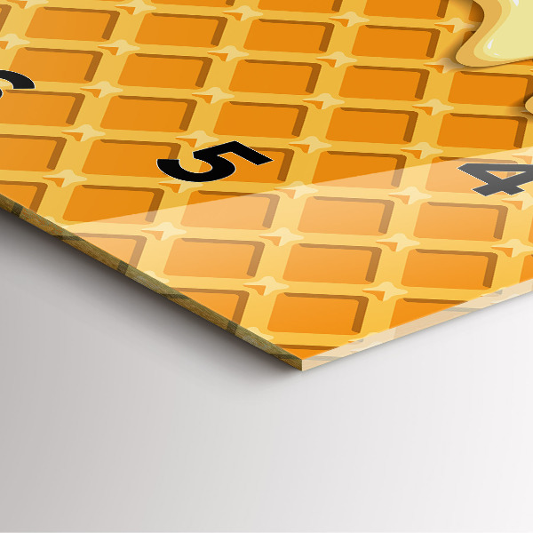 Reloj de pared cuadrado Barquillo y helado