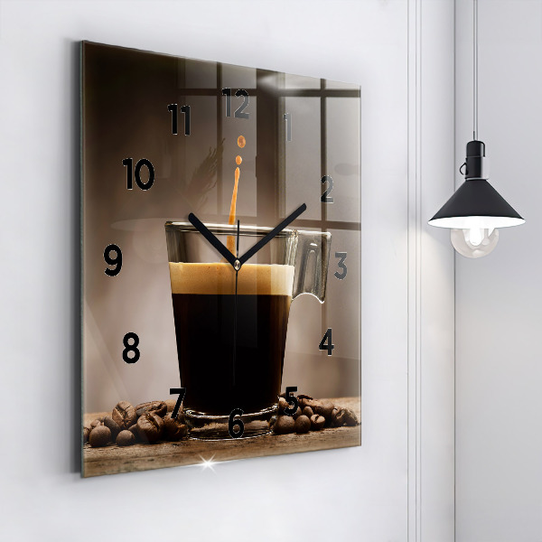Reloj cuadrado Taza de café