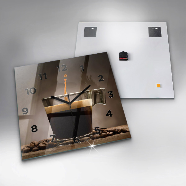 Reloj cuadrado Taza de café