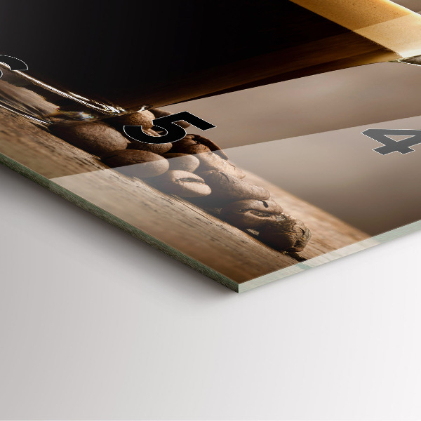 Reloj cuadrado Taza de café