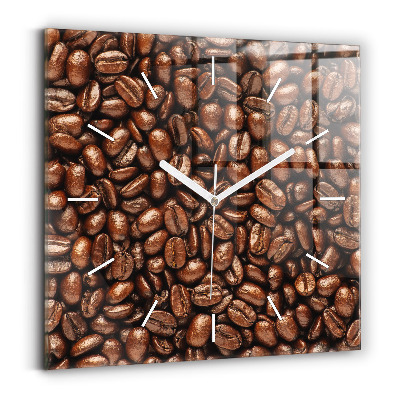 Reloj cuadrado Café en grano