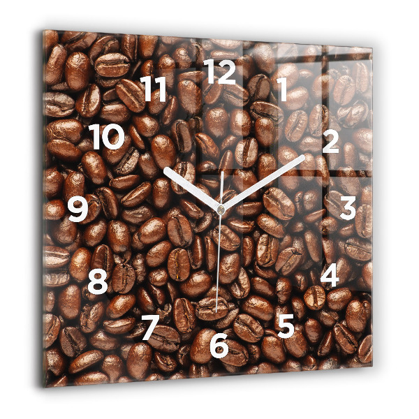 Reloj cuadrado Café en grano