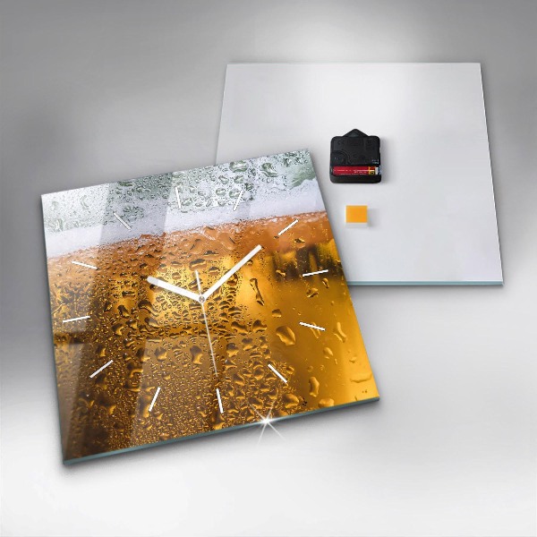 Reloj de pared cuadrado Jarra de cerveza